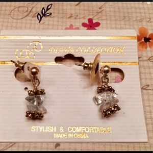 Diana Collection silver and stone earrings